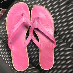 Coach flip flop sandals size 8.5 M